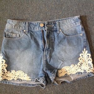 Urban Outfitters BDG Lace Shorts High Rise Erin 27